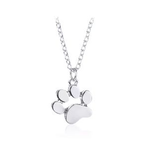 Silver Paw Print Necklace